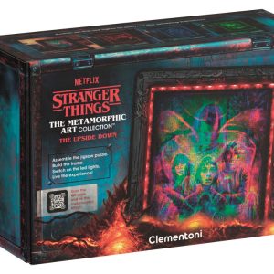 Stranger Things Upside Down pussel med 520 bitar och LED-ram från Clementoni