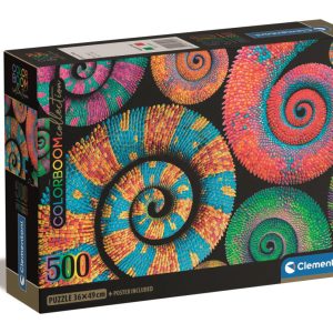 Colour Curly Tails 500 bitars kompakt pussel Clementoni