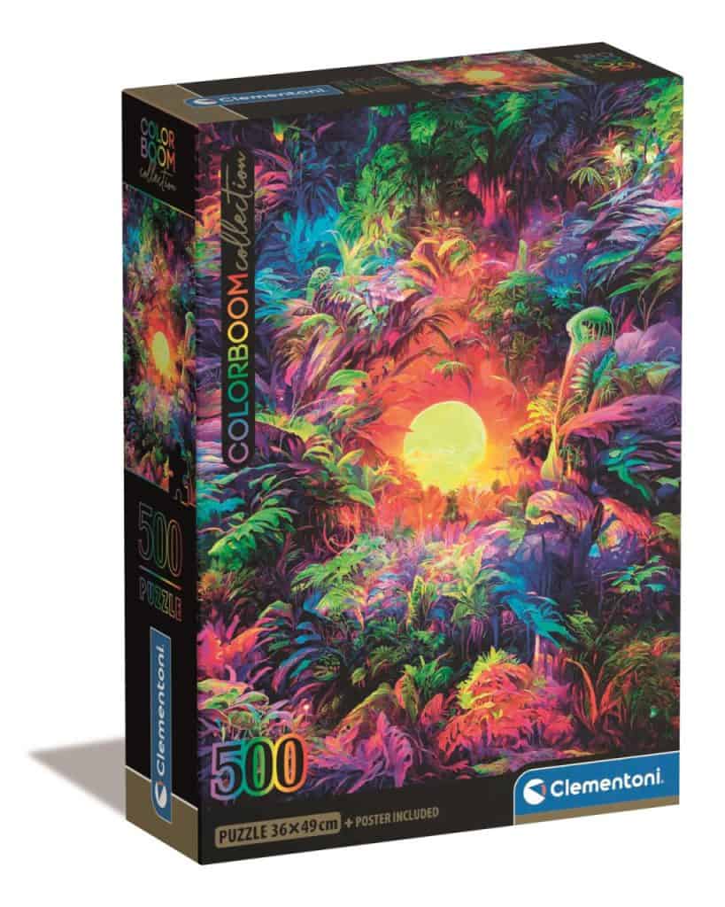 Colour Psychedelic Jungle 500-bitars kompakt pussel Clementoni