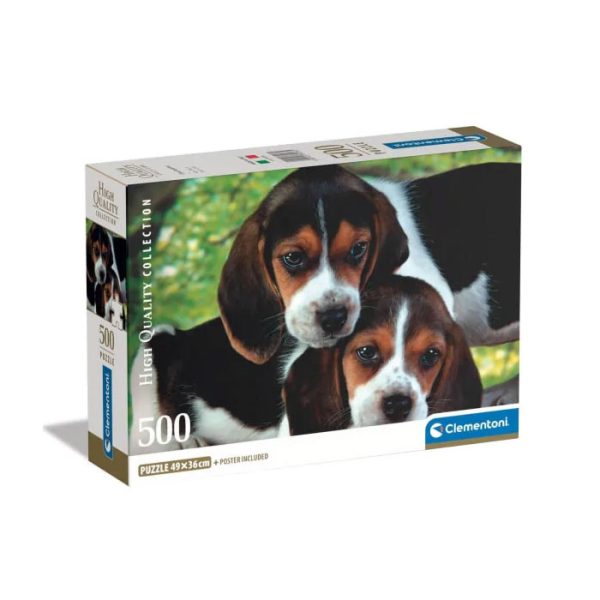 Clementoni Pussel 500 bitar Hundar Beagles Tillsammans