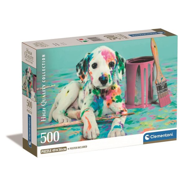 Hund Dalmatiner pussel 500 bitar Clementoni