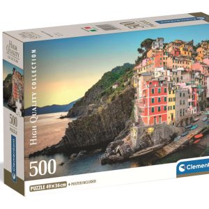 Cities Riomaggiore Italy 500-bitars kompakt pussel Clementoni