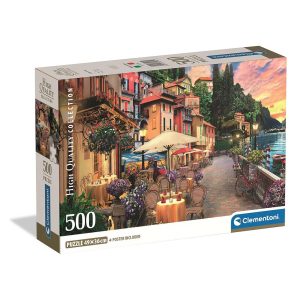 Cities Lake Como Italy 500-bitars kompakt pussel Clementoni