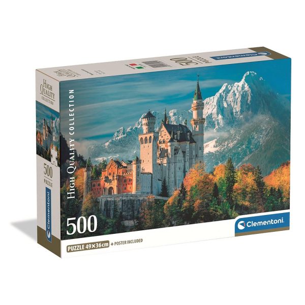 Cities Neuschwantein Tyskland 500 bitars kompakt pussel Clementoni