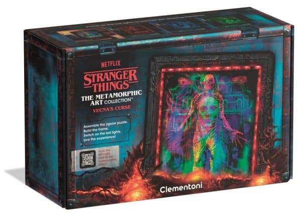 Stranger Things Vecnas förbannelse 520-bitars pussel med LED-ram Clementoni