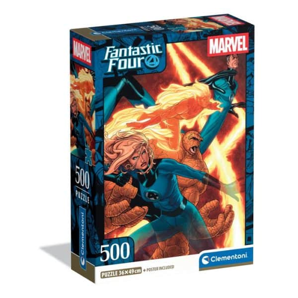 A Fantasztikus 4 Flame 500-bitars kompakt pussel Clementoni