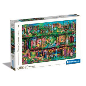Colour Garden Bookshelf pussel 6000 bitar Clementoni
