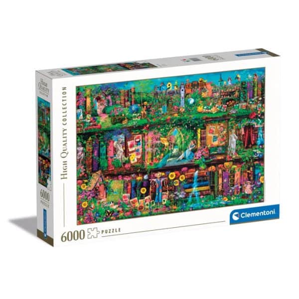 Colour Garden Bookshelf pussel 6000 bitar Clementoni