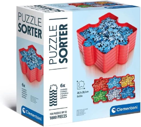 Colour Clementoni pusselsorterare med 6 delar