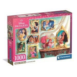 Disney Princess 1000-bitars kompakt pussel Clementoni