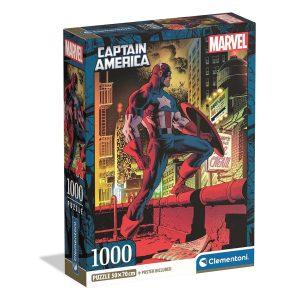 Avengers Captain America 1000-bitars kompakt pussel Clementoni