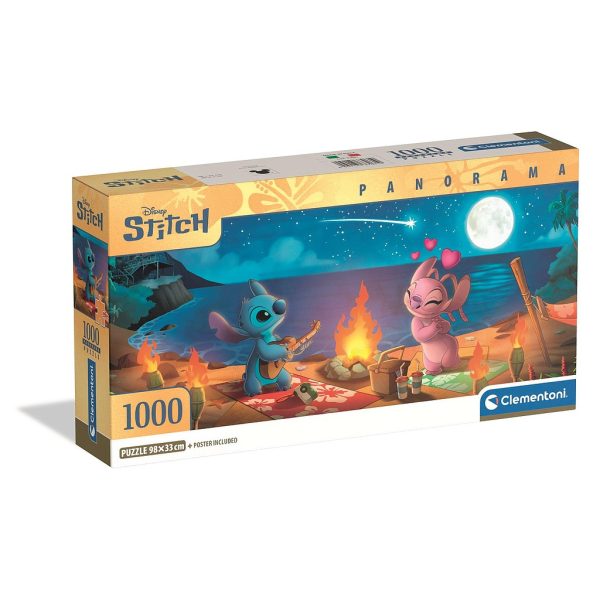 Disney Lilo och Stitch 1000-bitars panorama pussel Clementoni