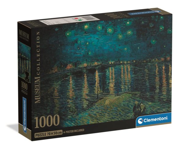 Art Starry Night Over the Rhône 1000-bitars Compact pussel Clementoni