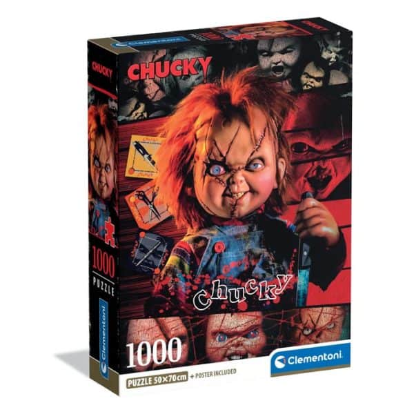 Horror Crazy Chucky 1000-bitars kompakt pussel Clementoni
