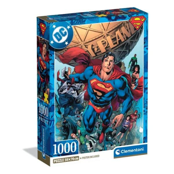 Superman Planet 1000-bitars kompakt pussel Clementoni