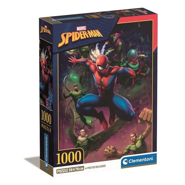 Spindelmannen 1000 bitars kompakt pussel Clementoni