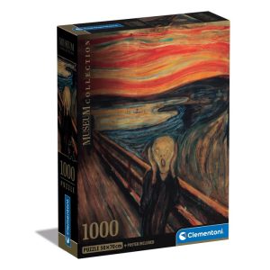Art Munch The Scream 1000-bitars kompakt pussel Clementoni