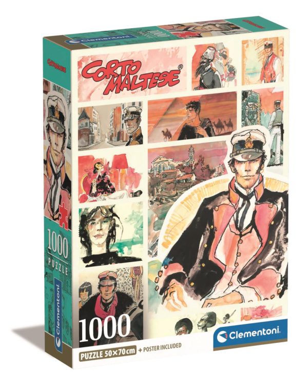 Anime Captain Corto Maltese 1000 bitars kompakt pussel Clementoni