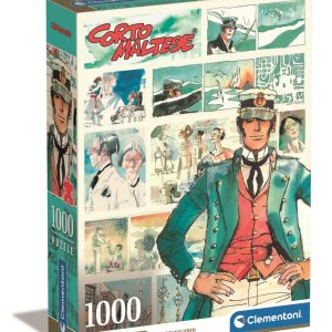 Anime Watercolors of Time Corto Maltese 1000-bitars kompakt pussel Clementoni