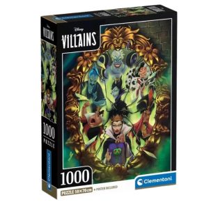 Disney Skurkar Spegel 1000 bitars Clementoni pussel