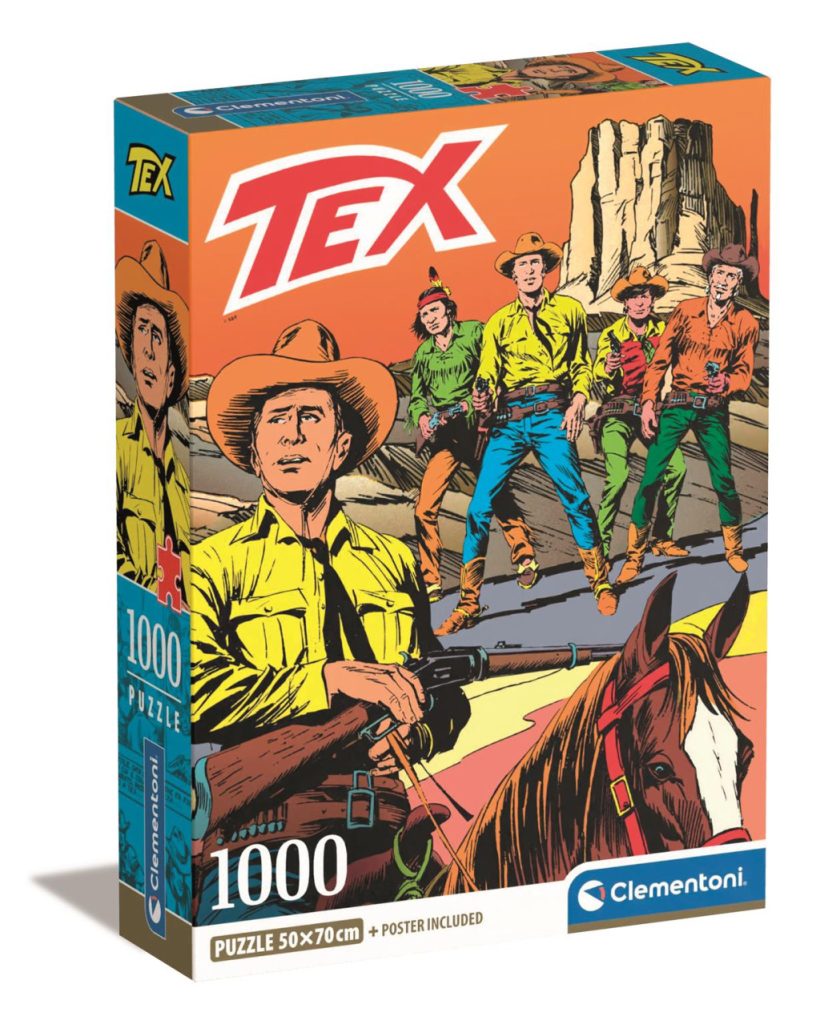 Anime Ride Tex Willer 1000 bitars kompakt pussel Clementoni