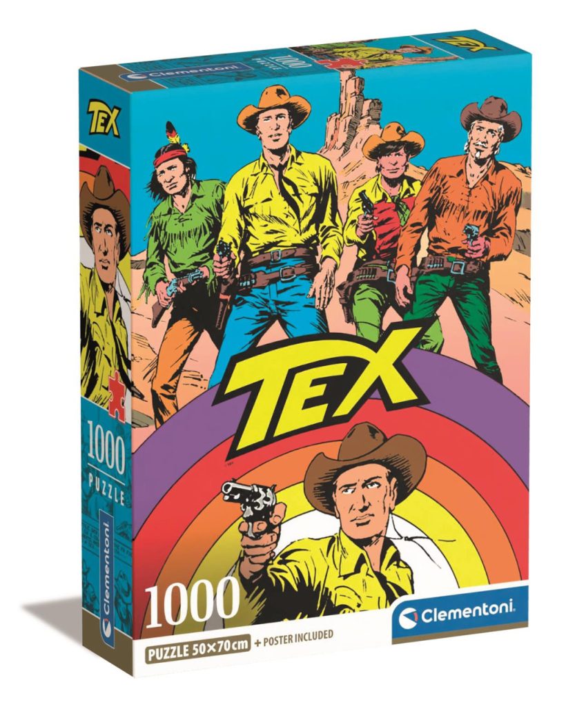 Anime Rainbow Tex Willer 1000-bitars kompakt pussel Clementoni
