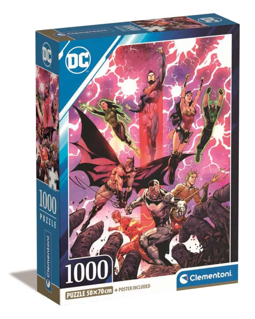 Justice League Defenders 1000 bitars kompakt pussel Clementoni