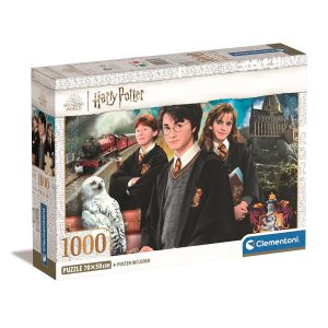 Harry Potter Here Begins 1000 bitars kompakt pussel Clementoni
