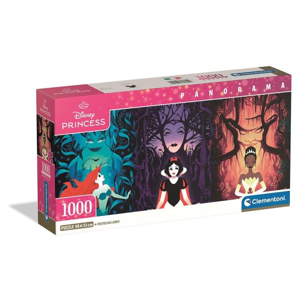 Disney Prinsessor Destinies Villains 1000-bitars panoramapussel Compact Clementoni