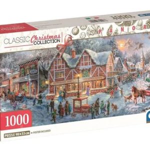 Christmas Getting Ready 1000-bitars panorama pussel Clementoni