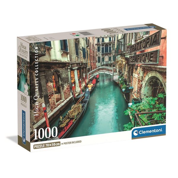 Cities Venice Canal Italy 1000-bitars pussel Clementoni