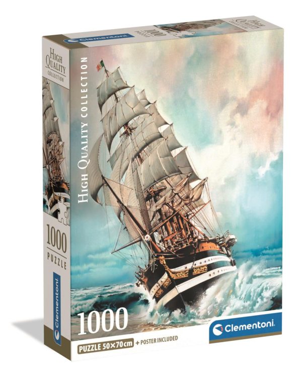 Pussel Amerigo Vespucci Skepp 1000 bitar Compact Clementoni