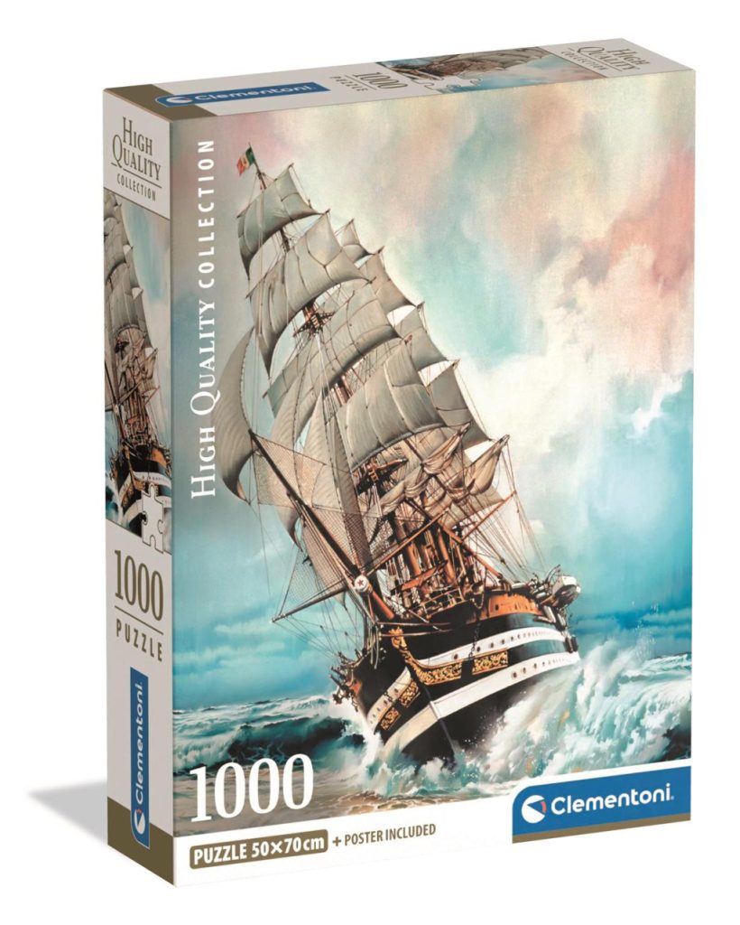 Pussel Amerigo Vespucci Skepp 1000 bitar Compact Clementoni