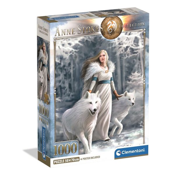 Fantasy Winter Guardians Anne Stokes 1000-bitars kompakt pussel Clementoni