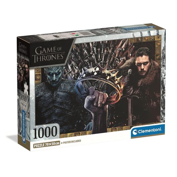 Game of Thrones Ice and Fire 1000-bitars kompakt pussel Clementoni