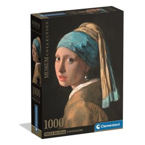 Art Girl with a Pearl Earring 1000-bitars Compact pussel Clementoni
