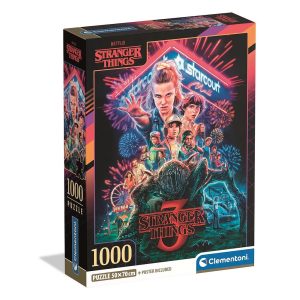 Stranger Things Starcourt Mall 1000 bitars Clementoni pussel Compact 70x50 cm
