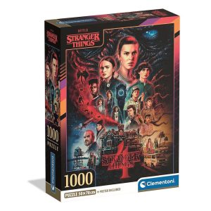 Stranger Things Darkness Rises 1000 bitars Clementoni pussel Compact 70x50 cm