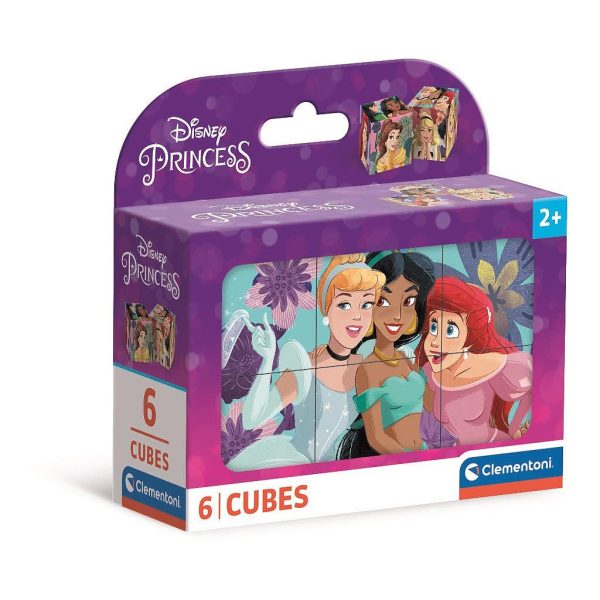 Disney Prinsessor Clementoni 6-delar Kubpussel