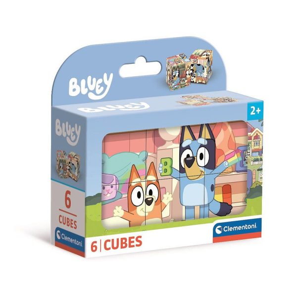 Bluey Play All Day Kubpussel 6 delar Clementoni