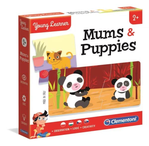 Animals Young&Learner Djur och deras ungar Pedagogiskt spel Clementoni