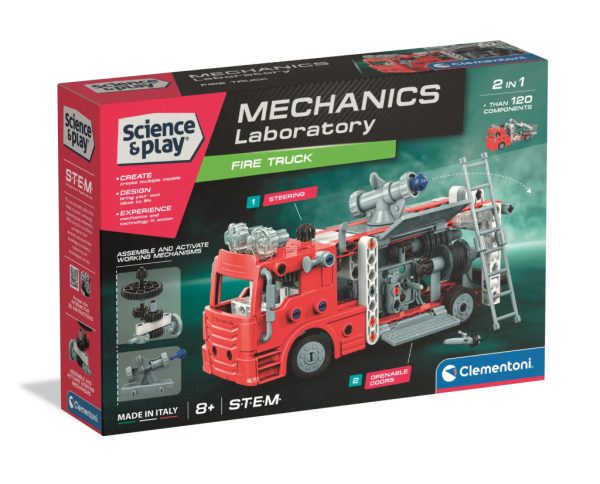 Vehicle Mechanics Brandbil 2-i-1 Byggleksak Clementoni