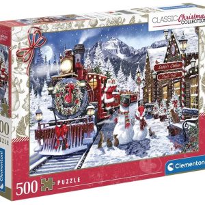 Christmas Train Station 500-bitars Clementoni pussel