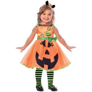 Halloween söt pumpadräkt 2-3 år