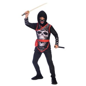 Ninja Skull-dräkt 8-10 år