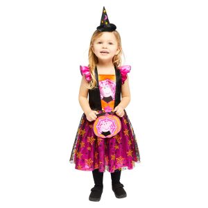 Greta Gris  orange häxdräkt 2-3 år