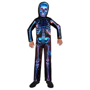 Halloween Neon Skelettdräkt 6-8 år