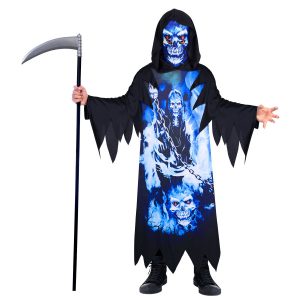 Halloween Neon Reaper dräkt 8-10 år