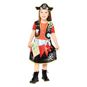 Greta gris piratkostym för 1-2 år