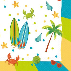 Summer Surf Party servetter 16 st 33x33 cm